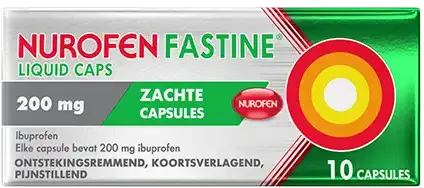 Nurofen Fastline Liquid Caps 200 mg, Zachte Capsules