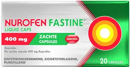 Nurofen Fastline Liquid Caps 400 mg, Zachte Capsules