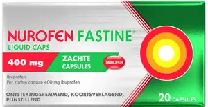 Nurofen Fastline Liquid Caps 400 mg, Zachte Capsules