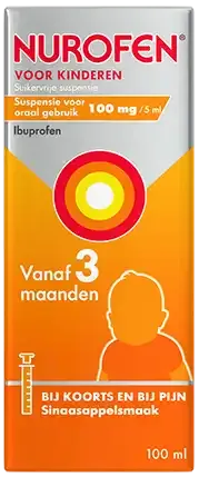 Nurofen Voor Kinderen Suikervrije Suspensie 100 mg/5 ml